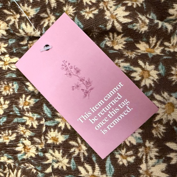 Ivy City Co. Tasia Corduroy Floral Brown Zip-Up Jacket - Picture 11 of 13